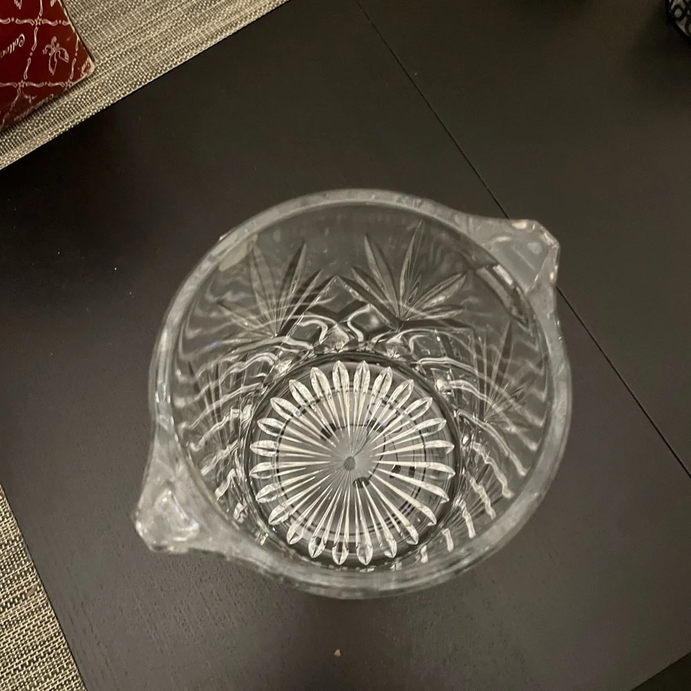 Vintage crystal champagne ice bucket